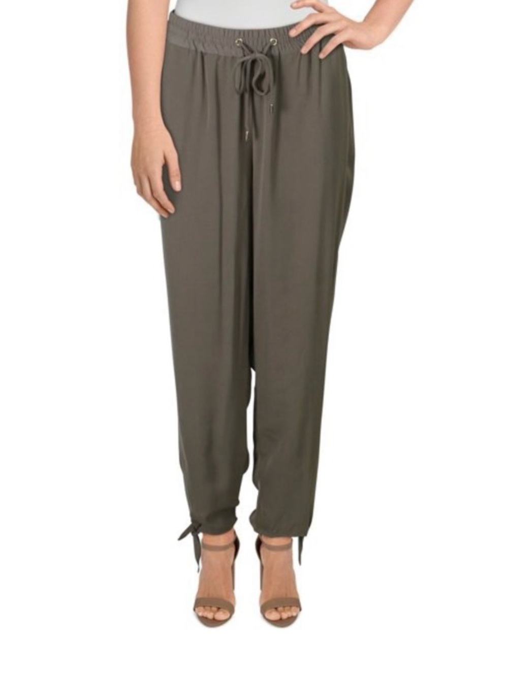 Michael Kors Green Drawstring Joggers
